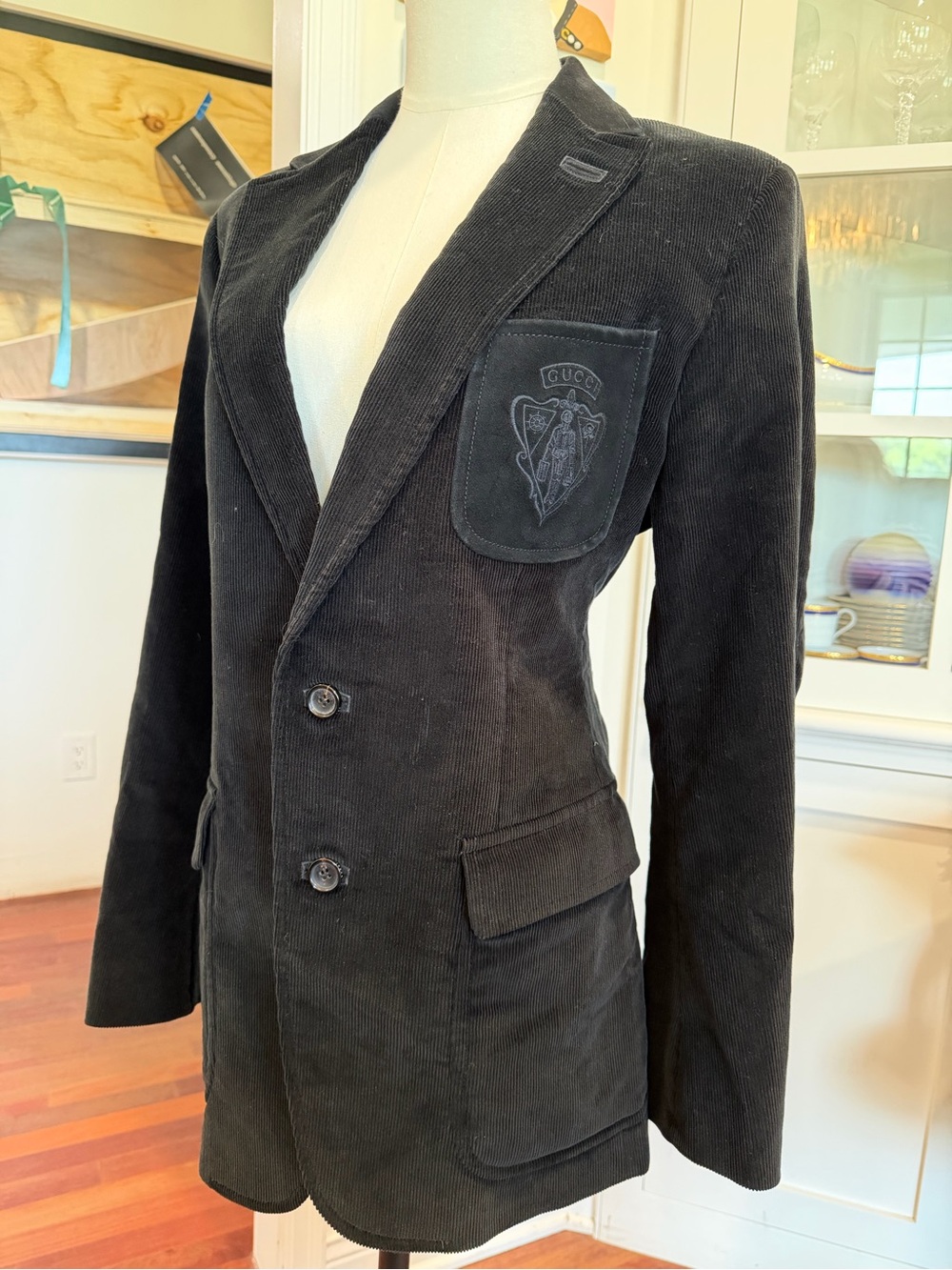Gucci Black Tailored Corduroy Blazer - Picture 4 of 10